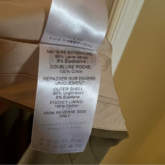 CHLOÉ Cropped Wool Blend Skinny Pants (size: 40) (color: Soften Brown) - Picture 6 of 14